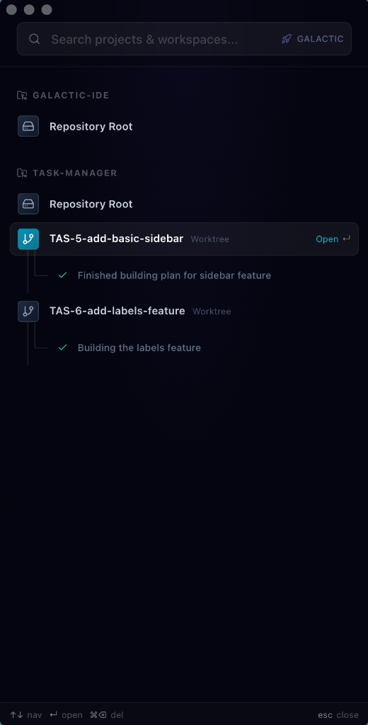 Galactic Quick Launcher
